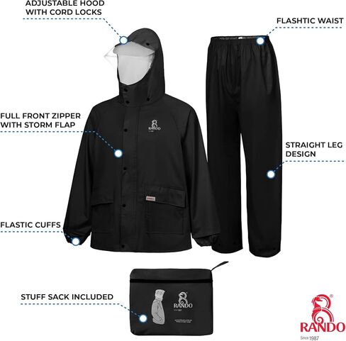 Rain Suits For Women Waterproof With Hood | Motorcycle Rain Gear | Heavy Duty Raincoat in Saudi Arabia