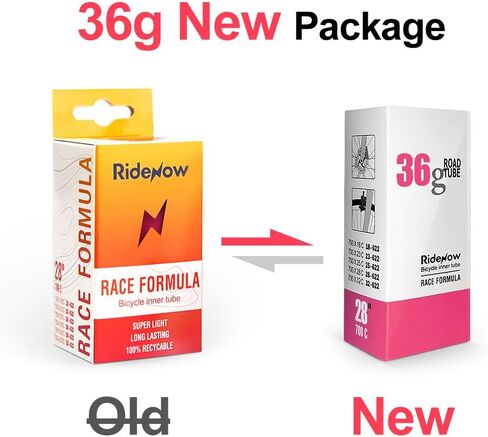 Ridenow 700C Bike Inner Tube TPU Road Bicycle Tire 28'' 700C Bike Tube Compatible with 700x18C/23C/25C/28C/30C/32C Valve Length Presta 65mm (Include 4 PCS Bike Inner Tire Patch Repair Kit) in Saudi Arabia