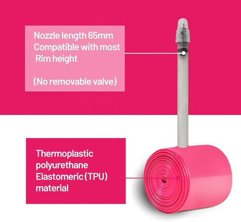 Ridenow 700C Bike Inner Tube TPU Road Bicycle Tire 28'' 700C Bike Tube Compatible with 700x18C/23C/25C/28C/30C/32C Valve Length Presta 65mm (Include 4 PCS Bike Inner Tire Patch Repair Kit) in Saudi Arabia