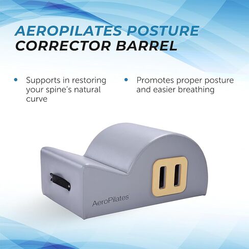 AeroPilates Posture Corrector Pilates Barrel - Home Pilates Back Stretcher - Pilates Strength Workout Machine for Home Gym - Up to 300 lbs Weight Capacity in Kuwait