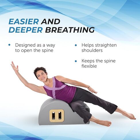 AeroPilates Posture Corrector Pilates Barrel - Home Pilates Back Stretcher - Pilates Strength Workout Machine for Home Gym - Up to 300 lbs Weight Capacity in Kuwait