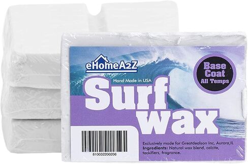 EHOMEA2Z Surf Wax Base Coat High Performance All Natural 1,2,3,4,12 Pack Orange Scent in Saudi Arabia