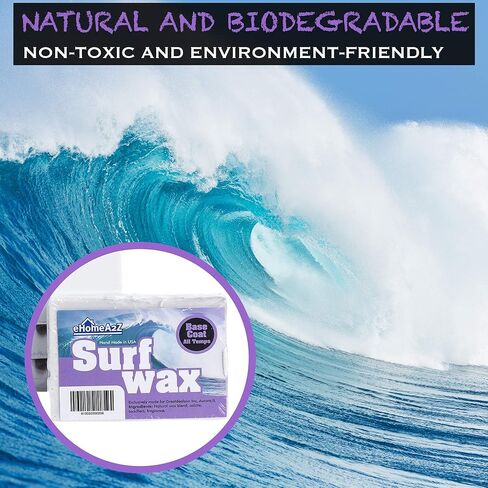 EHOMEA2Z Surf Wax Base Coat High Performance All Natural 1,2,3,4,12 Pack Orange Scent in Saudi Arabia