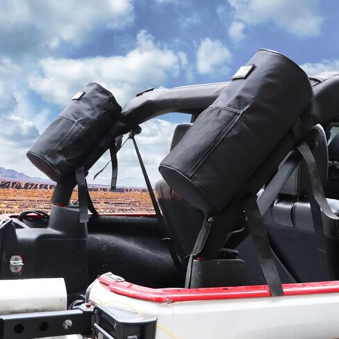 متعددة الوظائف لفة بار حقيبة تخزين قفص متوافق مع ل جيب رانجلر JK JKU JL JLU 2007-2022 جبل المنظم البضائع قفص السرج 2 قطعة in Kuwait