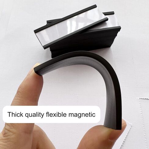 Mr-Label 30 Pack 1x3 in Magnetic Label Holder, with Printable Label Insert & Transparent Plastic Protective Film, C Channel Magnet Label for Metal Shelf Cabinet Locker (1x3 in, 30 pack) in Saudi Arabia