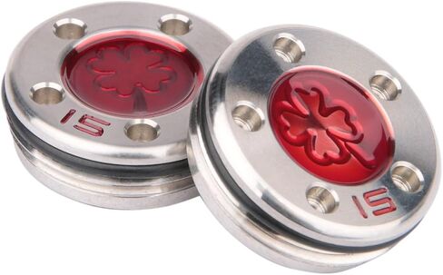 OGECLF 2pcs Red Lucky Clover Golf Weights for Titleist Scotty Cameron Newport, Phantom, Futura, GoLo, California Putters 5g 10g 15g 20g 25g 30g 35g 40g 45g for Option in Saudi Arabia