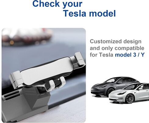 Racing Tesla Model 3 Model Y Phone Holder,Tesla Phone Mount Compatible with Tesla Model 3 Model Y Accessories 2021 2022 in Saudi Arabia