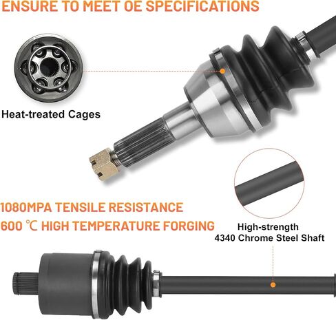 Front Rear CV Axle Full Set for Polaris Ranger 570 EPS Crew 2015 2016 2017 2018 2019 2020, Ranger 500 2019-2020, Ranger ETX 2015-2016 1333238, 1333069, 1333628 ATV Axles in Saudi Arabia