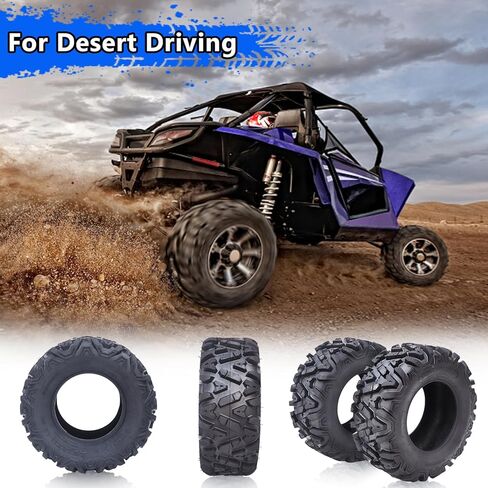 ATV Tires 26x11-12-6PR, All Terrain 20MM Tread Depth Tires For Sand Mud Stream Off-Road, Tubeless Set of 2 in Saudi Arabia