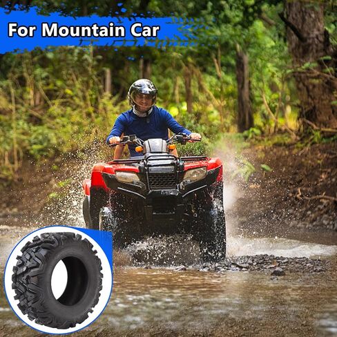 ATV Tires 26x11-12-6PR, All Terrain 20MM Tread Depth Tires For Sand Mud Stream Off-Road, Tubeless Set of 2 in Saudi Arabia