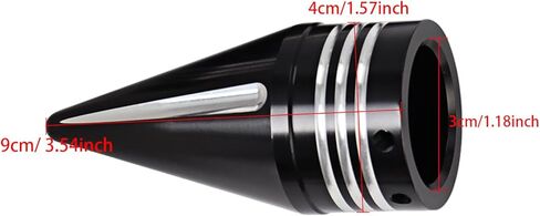 CNC Spike Front Axle Nut Covers Caps for Harley Touring Street Glide Fat Boy Road King Electra Glide Tri Glide Dyna, Black in Kuwait