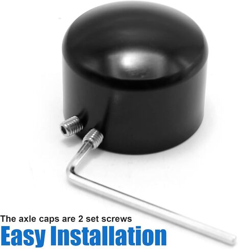 أغطية صواميل المحور الأمامي أغطية شوكة لدراجة Harley Davidson Touring Softail Sportster Dyna Trike Electra Street Road Glide Road King Fat Boyoy 2002-2023، أسود in Kuwait