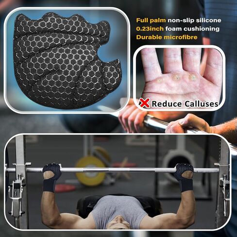 Workout Gloves with Wrist Support & Palm Damping, for Palm and Wrist Protection During Weight Lifting, Pull-Ups and Strength Training in The Gym, Suitable for Men and Women in Kuwait