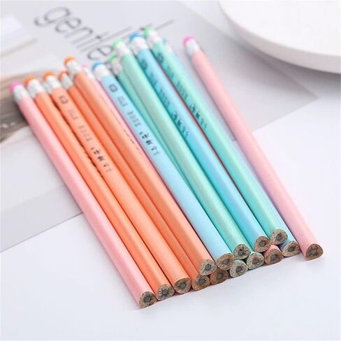 3 قطع قلم رصاص، قرطاسية رسم قلم رصاص للطلاب من Kawaii، قلم رصاص أخضر إبداعي للأطفال، قلم رصاص ملون معكرون HB، أقلام رصاص خشبية، أقلام رصاص لطيفة للطلاب in Saudi Arabia