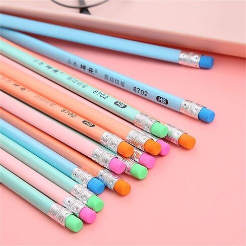 3 قطع قلم رصاص، قرطاسية رسم قلم رصاص للطلاب من Kawaii، قلم رصاص أخضر إبداعي للأطفال، قلم رصاص ملون معكرون HB، أقلام رصاص خشبية، أقلام رصاص لطيفة للطلاب in Saudi Arabia