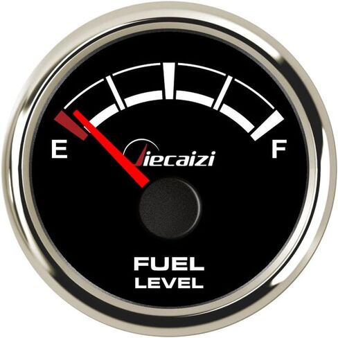 52mm/2-1/16" Fuel Level Gauge Waterproof 7 Backlight Colors 0-90ohms 16-158ohms 73-10ohms 0-190ohms 240-33ohms Anti-Vibration Anti-Over-Voltage IP67 in Saudi Arabia