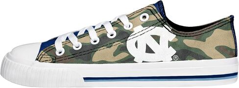 FOCO North Carolina Tar Heels NCAA Womens Camo Low Top Canvas Shoes - 11 in Saudi Arabia