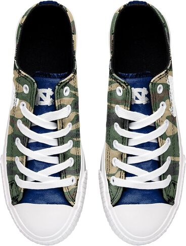 FOCO North Carolina Tar Heels NCAA Womens Camo Low Top Canvas Shoes - 11 in Saudi Arabia