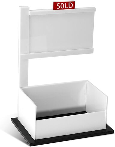 Office Desk Business Card Holder, Real Estate Business Card Holder, Acrylic Real Estate Agency Product Business Card Holder, Can Accommodate 3.5 x 2 inch Business Cards in Saudi Arabia