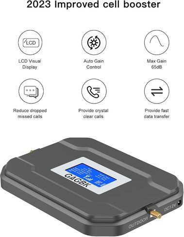 2024 Improved Cell Phone Signal Booster on Band 2/4/5/12/13/17/25/66 for 5G 4G LTE Cell Phone Booster Cell Signal Booster Cellphone Signal Booster Cellular Extender Up to 5500sqft for All U.S.Carriers in Saudi Arabia