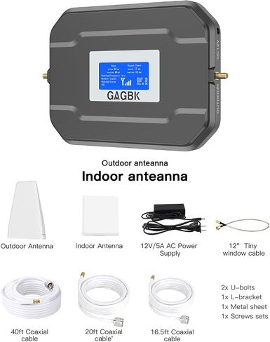 2024 Improved Cell Phone Signal Booster on Band 2/4/5/12/13/17/25/66 for 5G 4G LTE Cell Phone Booster Cell Signal Booster Cellphone Signal Booster Cellular Extender Up to 5500sqft for All U.S.Carriers in Saudi Arabia