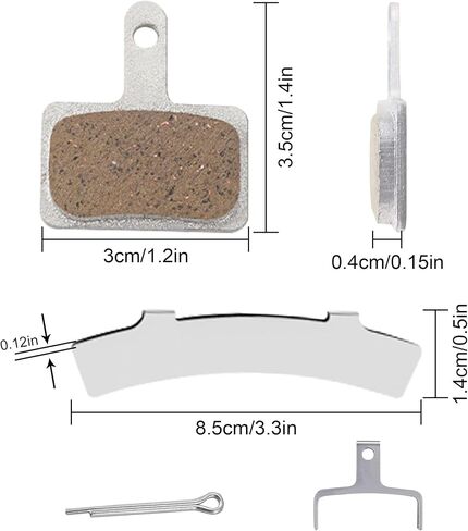 Ceramic Bike Brake Pads Set Compatible for Tektro Shimano TRP Deore Br-M575 B01s Mt200 M525 M515 T615 T675 M505 M495 M486 M485, Mountain MTB Ebike Brake Pads[4 Pieces Brakes+1 Adjusting Tool] in Saudi Arabia