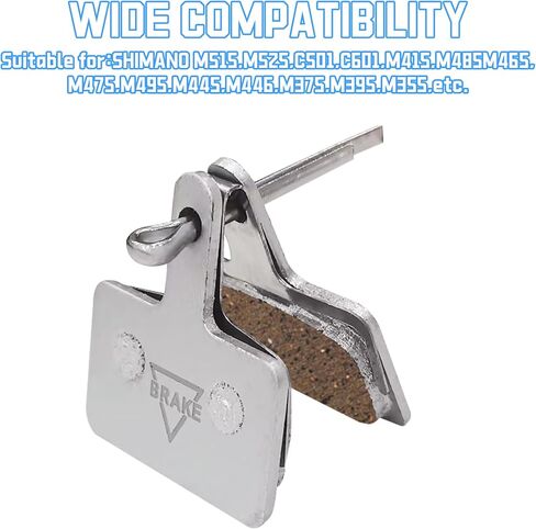 Ceramic Bike Brake Pads Set Compatible for Tektro Shimano TRP Deore Br-M575 B01s Mt200 M525 M515 T615 T675 M505 M495 M486 M485, Mountain MTB Ebike Brake Pads[4 Pieces Brakes+1 Adjusting Tool] in Saudi Arabia