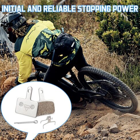 Ceramic Bike Brake Pads Set Compatible for Tektro Shimano TRP Deore Br-M575 B01s Mt200 M525 M515 T615 T675 M505 M495 M486 M485, Mountain MTB Ebike Brake Pads[4 Pieces Brakes+1 Adjusting Tool] in Saudi Arabia