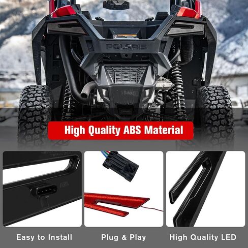 مصابيح خلفية LED RZR PRO XP، مصابيح خلفية لإيقاف الفرامل الخلفية لـ Polaris RZR PRO XP/XP4 2020 2021 2022 2023، RZR PRO R/RZR TURBO R 2022 2023، ملحقات مصابيح UTV، أسود دخاني، قطعتان in Kuwait