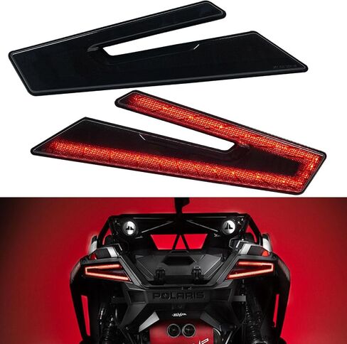 مصابيح خلفية LED RZR PRO XP، مصابيح خلفية لإيقاف الفرامل الخلفية لـ Polaris RZR PRO XP/XP4 2020 2021 2022 2023، RZR PRO R/RZR TURBO R 2022 2023، ملحقات مصابيح UTV، أسود دخاني، قطعتان in Kuwait