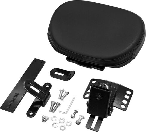 Adjustable Plug-in Driver Rider Backrest Custom Kit for Harley Electra Glides 1997-2021 Made Fit for Touring Models Road King Street Glide (Chrome Finished) in Saudi Arabia