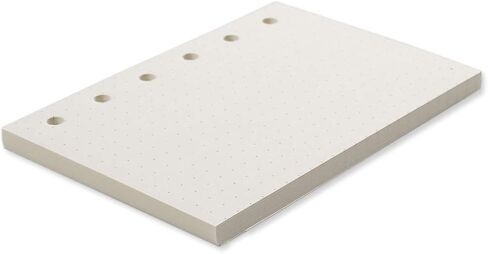 Moterm A7/مدخل مخطط الجيب، 4 عبوات منظم دفتر الملاحظات لإعادة تعبئة الورق، ورق سميك 3.25 × 4.85 بوصة 100 جرام لكل متر مربع (A7/جيب، مبطن) in Kuwait