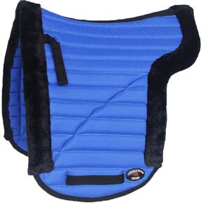 CHALLENGER Horse English Western Saddle PAD Contour Jumping All Purpose Blue 12227RB