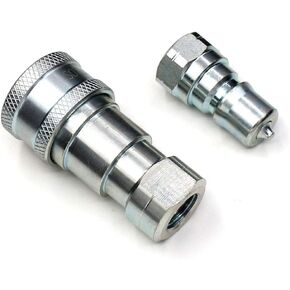 Hydraulic Coupler 1/4" NPT ISO 7241-B,CEKER Quick Connect and Disconnect Tractor Couplers Hydraulic Coupling