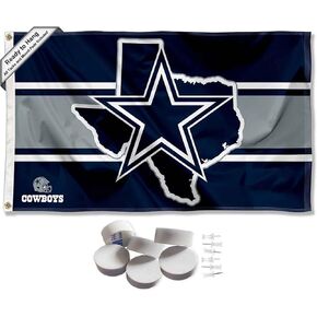 WinCraft Dallas Cowboys TX State Blue Banner and Tapestry Wall Tack Pads