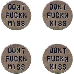 4Pcs Brown Adult Humor Novelty Golf Ball Markers Funny Golf Ball Marker for Men with Funny Words Unique Golf Gag Gifts for Men or Women Golfers, Golf Ball Markers, Golf