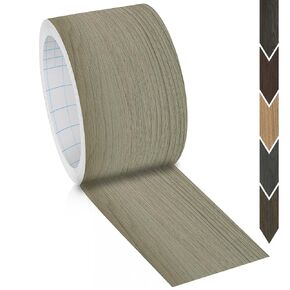 GSCIT Club Red Oak Wood Tape, 2.4 inch X 15ft Self Adhesive Wood Grain Repair Patch for Tables, Chairs, Baseboards, Doors, Windows, Floors, Handicraft DIY.