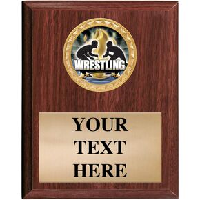 Crown Awards Wrestling Plaques - 5x7 Customized Wrestling Titan Series Trophy Plaque Prime