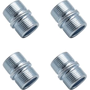 Metal Rack Connector 4pcs 1Inch/ 25.4mm Diameter Connectors for Coarse Thread 0.047"/1.2mm Thick wire shelving poles,Post Extension Kit for Wire Storage Shelves Metal Rack