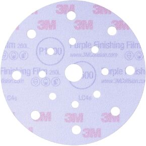 3M Hookit Purple Finishing Film Abrasive Disc 34782, 6 in, 1000+ Grade, 50 Pack, Clear Coat Sanding, Paint Finishing, Defect Removal, Long Lasting