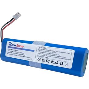 3200mAh Li-ion Battery, Replacement Battery for iLife Zaco V5s Pro, V5x, V4, V3s Pro, V8s, V50, V80, V85 Home Cleaner, Replacement for iLife 18650B4-4S1P-AGX-2 Battery. (14.4V/46.08Wh)