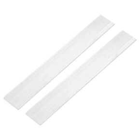 uxcell Square Aluminum Flat Bar, 2Pcs 1/8" Thickness 1-3/8" Width 12" Length Square Aluminum Bar 6063 Aluminum Flat Plate, 3 x 35 x 305mm Solid Mill Stock