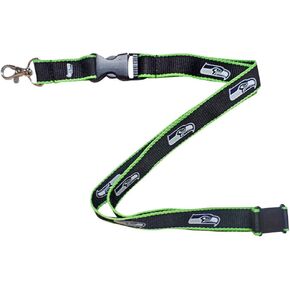 Aminco Seattle Seahawks Edge Black/Team Color Lanyard in Kuwait