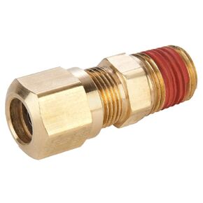 VS68NTA-4-4-pk10 Air Brake-NTA Male Connector Fitting, Brass, 1/4" Compression Tube x 1/4" Male Thread (Pack of 10)