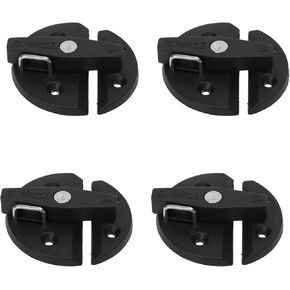 4 Sets Boat Cabinet Reinforced Nylon 59mm Round Turn Button Lock for Yacht RV Door Cabinet Hatch