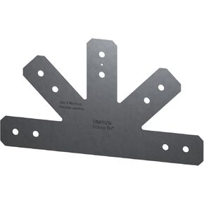 Simpson Strong-Tie APVGP1212-4 Outdoor Accents Avant Collection 12:12 Pitch, Black Powder-Coated Gable Plate for 4X