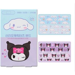 Kuromi & CINNAMOROLL's Adhesive Bandages Set of 40