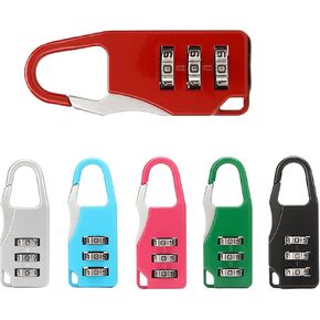 6 Pcs Combination Padlocks 3 Digit Coded Padlocks Weatherproof Security Padlocks for Doors Lockers Fences Garages and Warehouses