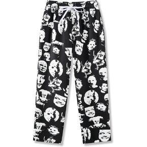 Diotsr Mens Graphic Grophic Group Pants الرباط الخصر تم تجريب السراويل الرياضية مصمم الشارع مع جيوب