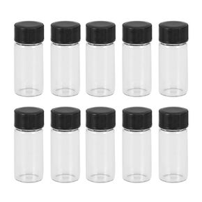 20pcs Mini Wish Bottle Mini Cork Jar Clear Container Liquid Containers Glass Vials Clear Sample Bottle Water Bottle Premium Glass Chemistry Sample Bottle Travel Shampoo Seal